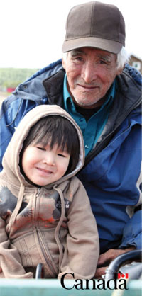 Grand-père et petit-fils