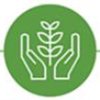 Icône &ndash; Mains tenant une plante