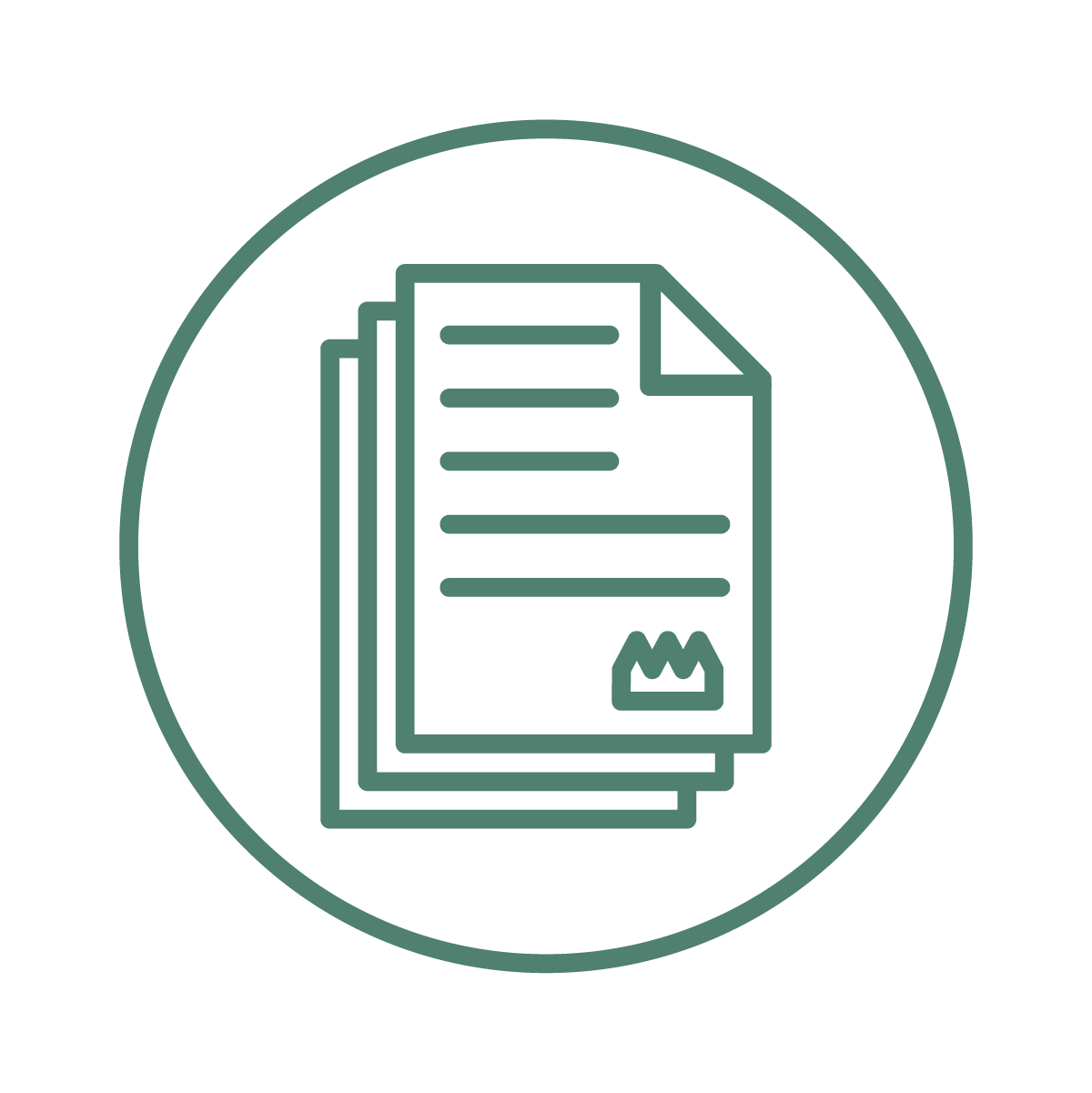 Line icon representing IAC’s Crown Consultation and accommodation.