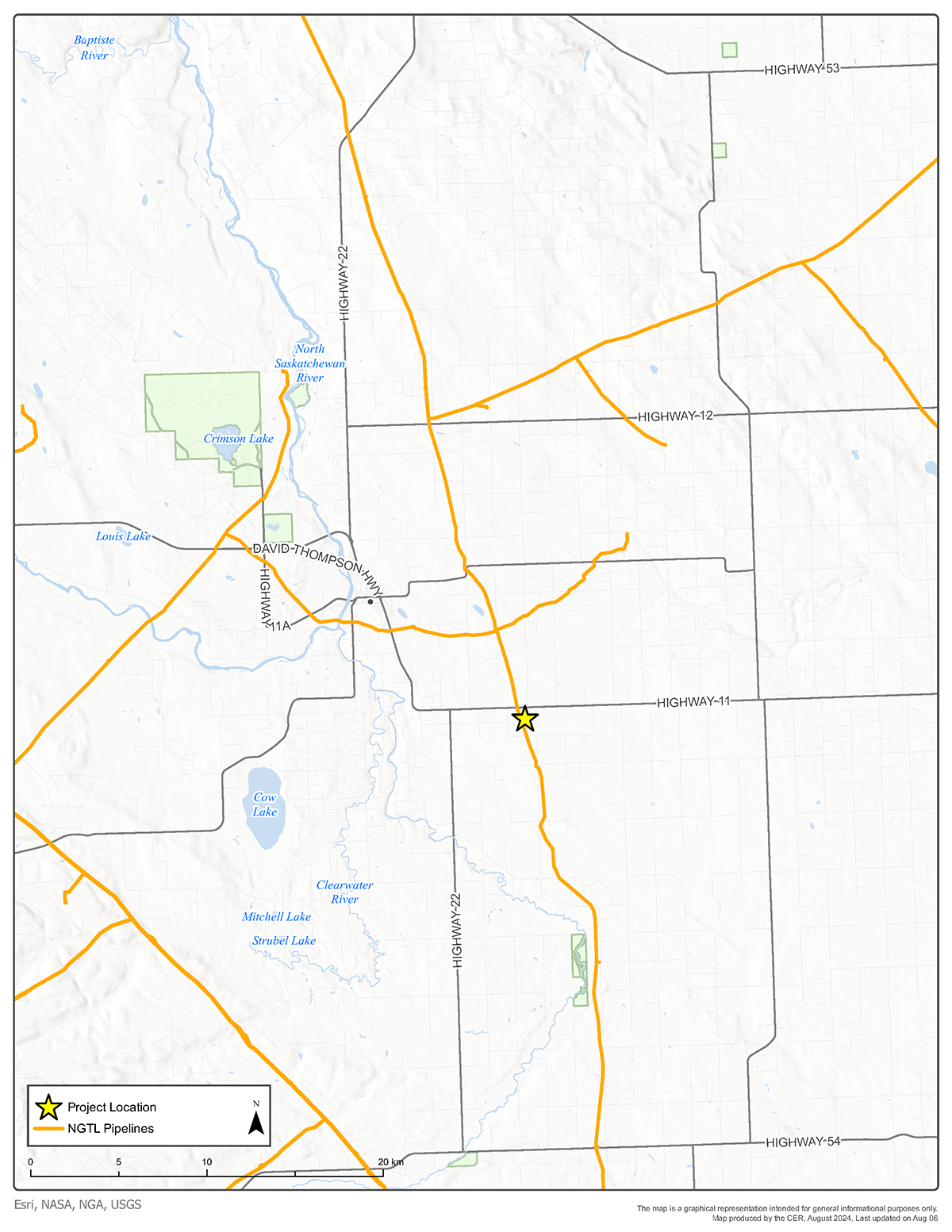 NGTL GP Ltd. &ndash; Codner South Receipt Meter Station Project Map