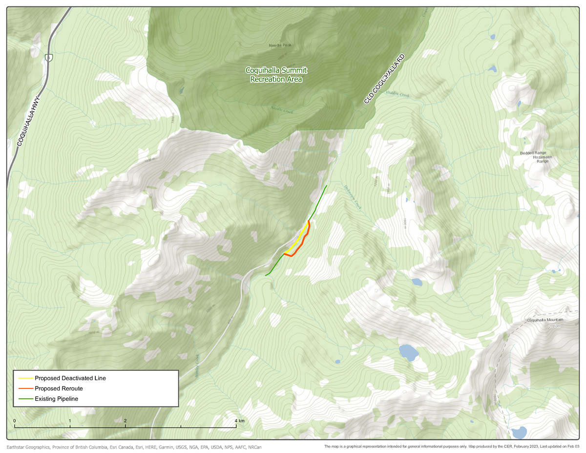 Trans Mountain Pipeline ULC &ndash; Coquihalla Crossing No. 10 Replacement Project map