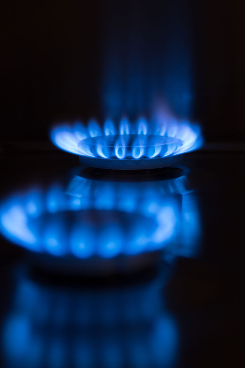 Un brûleur au gaz naturel.