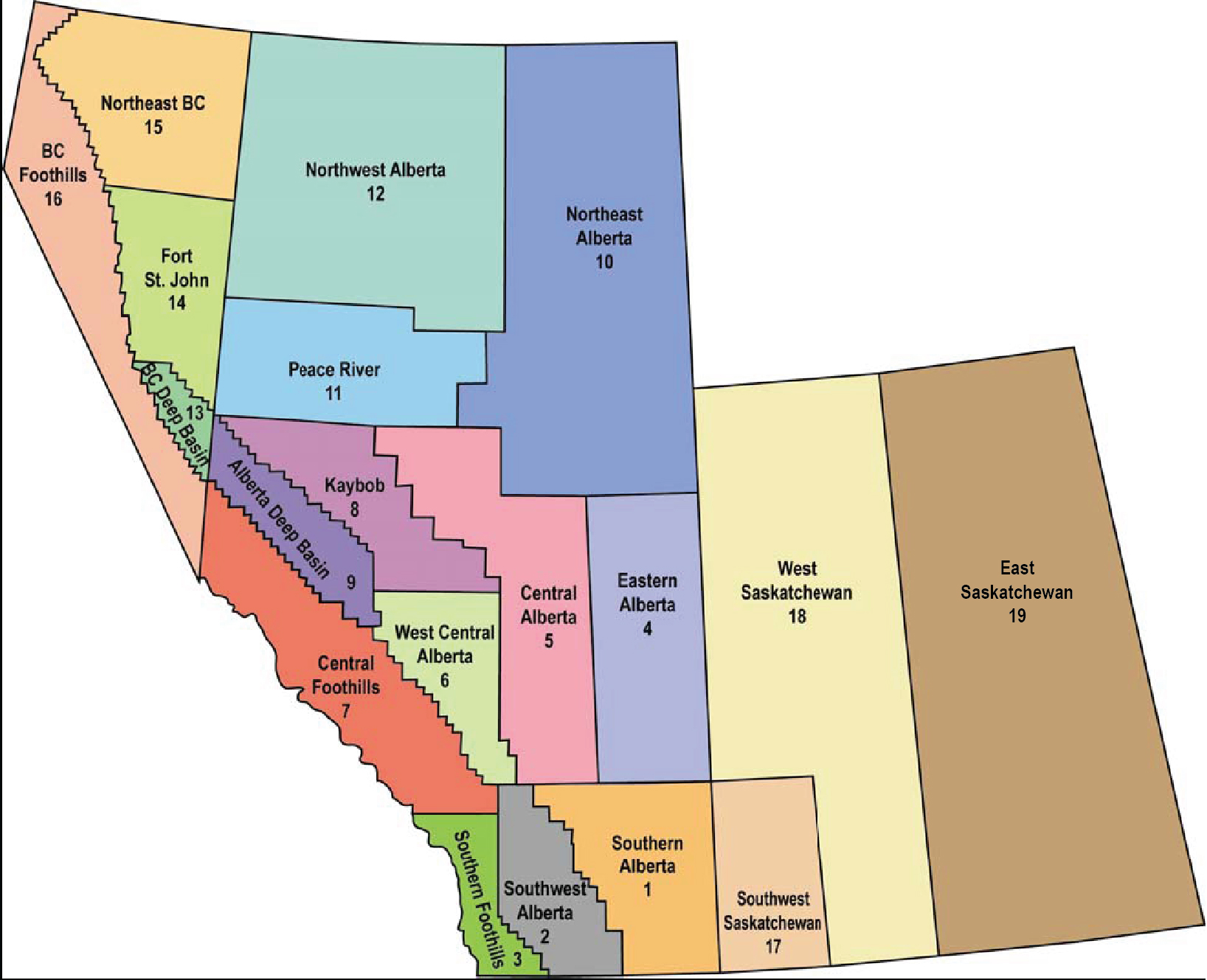Figure&nbsp;A1.2 &ndash; WCSB Area Map
