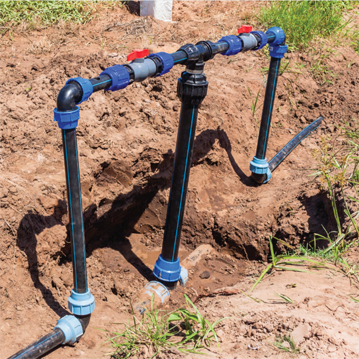Conduites d’irrigation de terres agricoles