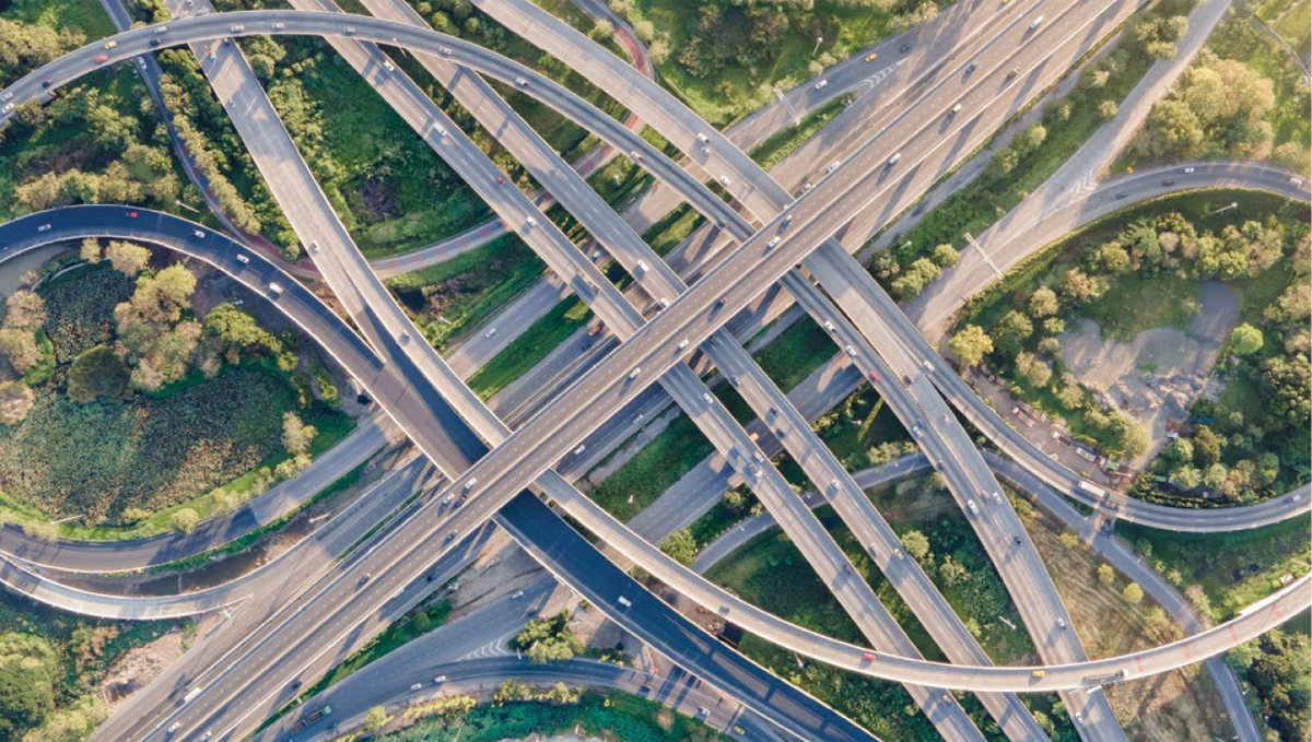 Complex traffic interchange