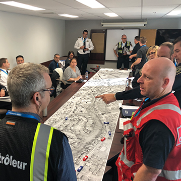CER holding an emergency preparedness exercise