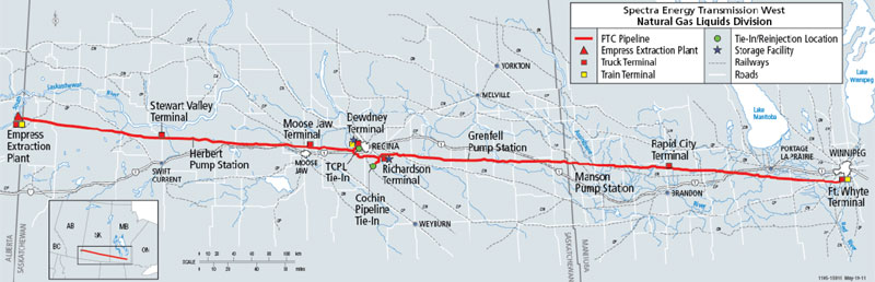 Figure&nbsp;1 - Réseau pipelinier de PTC