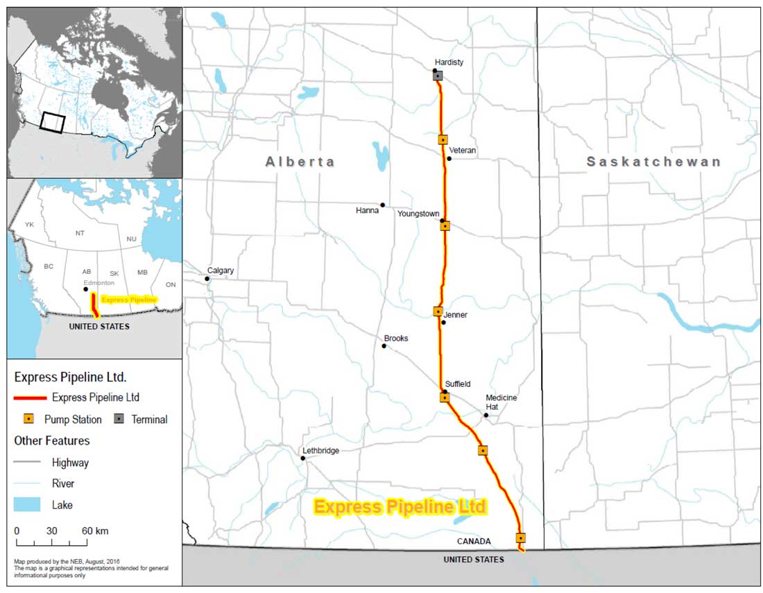 Figure 1: Express Pipeline – Mainline System