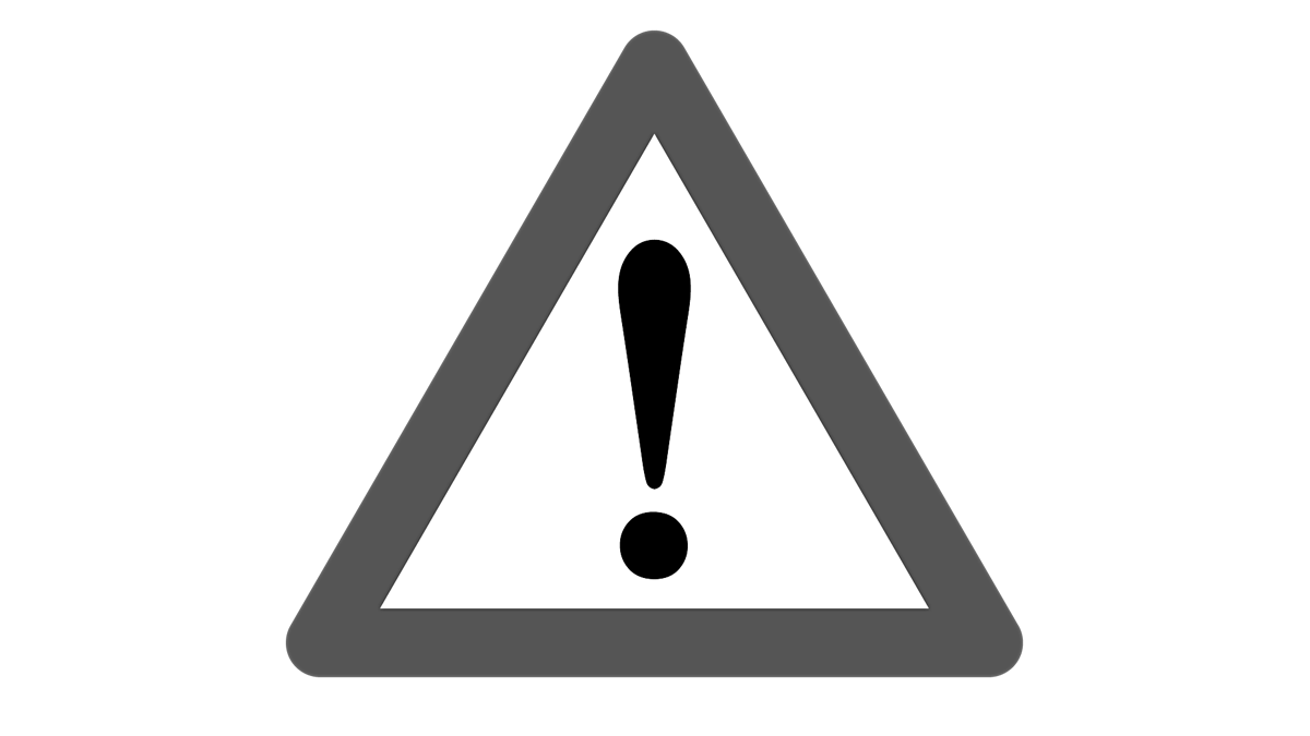 Icon &ndash; Triangle with an exclamation mark inside