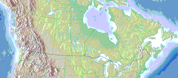 Figure&nbsp;4.1 - Projets de GNL au Canada